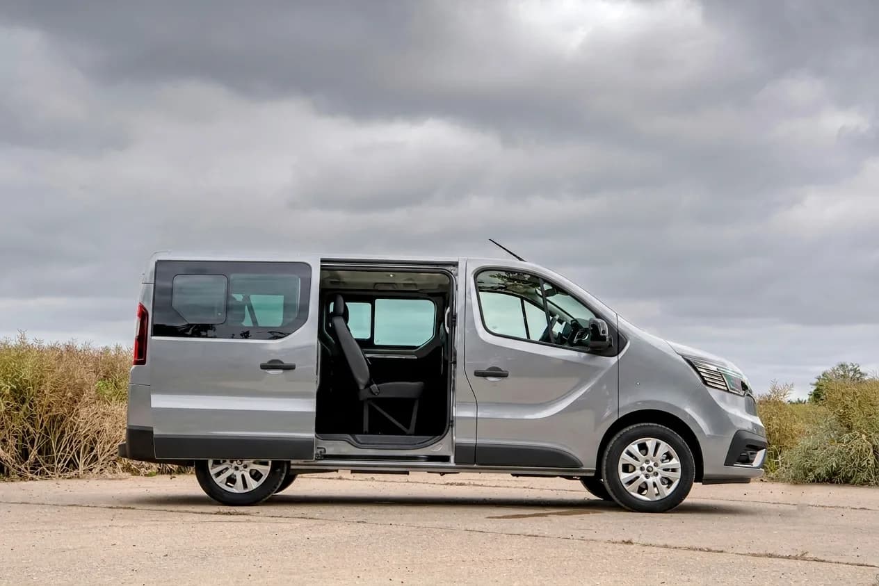 Renault Trafic with the sliding side door open for easy boarding